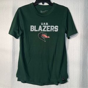 under armor / green UAB blazers tee